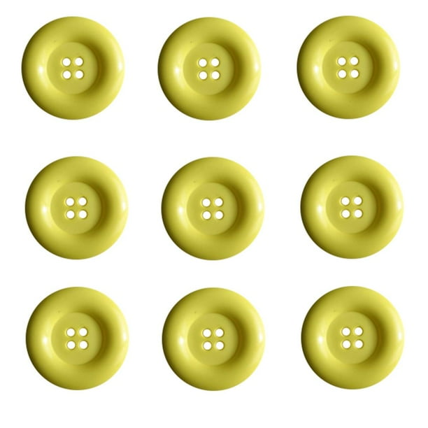 20 Yellow 25mm 4 Holes Sewing Buttons 20 Yellow 25mm 4 Holes Sewing Buttons